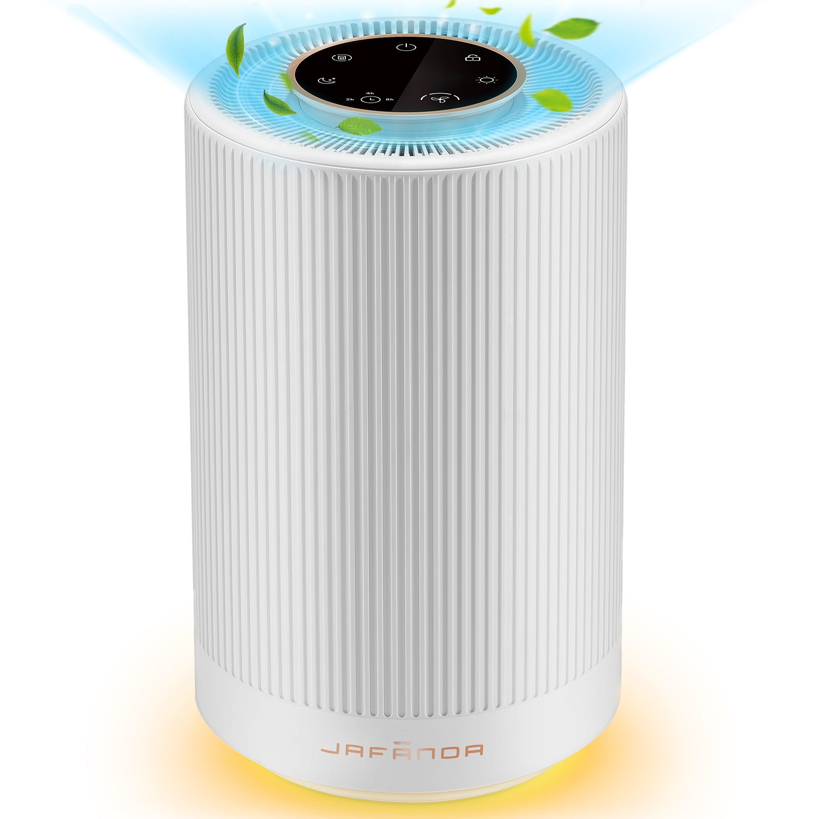 Jafanda Air Purifier for Home Bedroom Up to 450 sq ft, with H13 HEPA Air Filter, 22dB Quiet Sleep Mode, Air Cleaner Eliminates Allergens, Smoke, Dust, Mold, Pet Dander, Pollen - Night Light - Jafanda